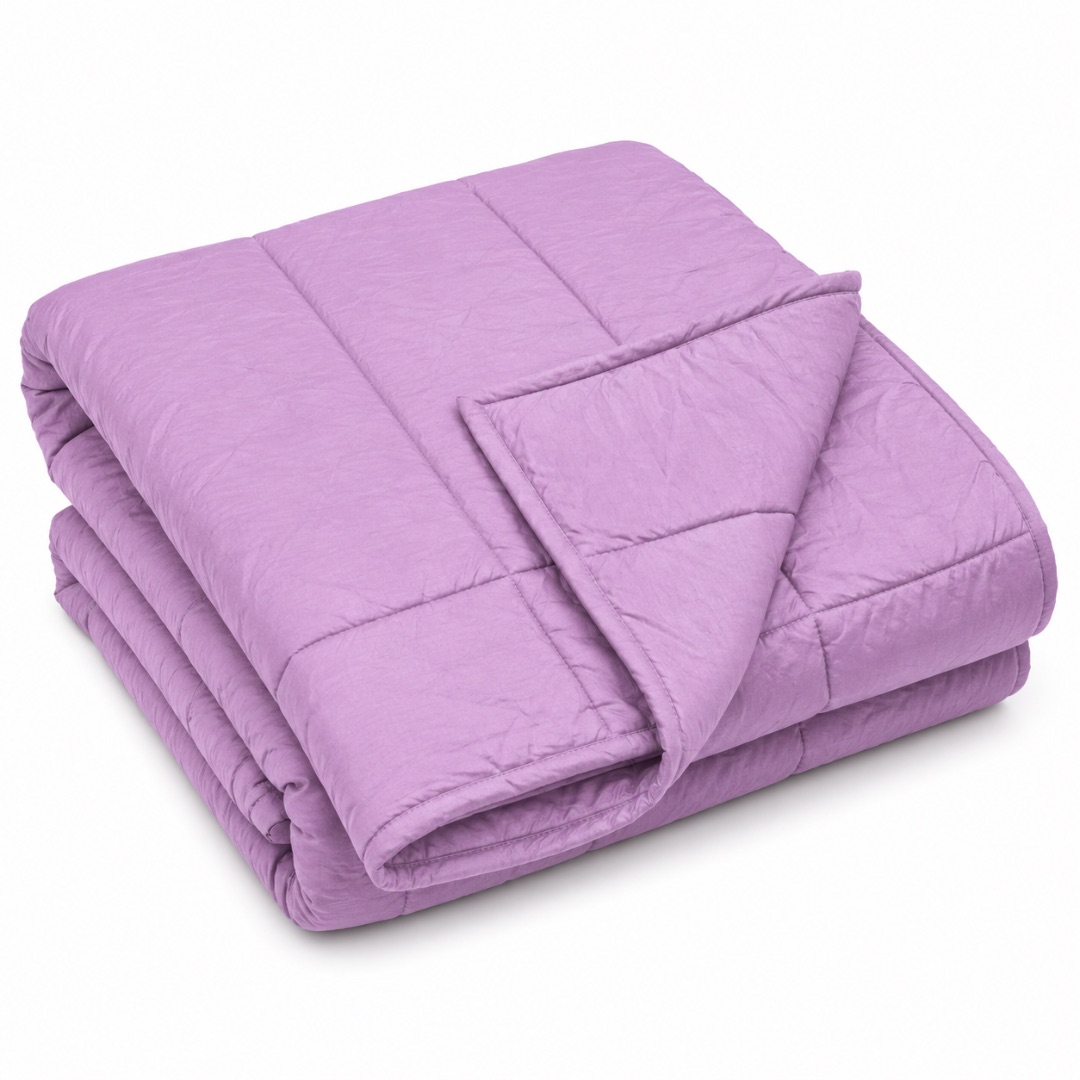Premium 7 by 6 Quilted Duvet Set     Lavender