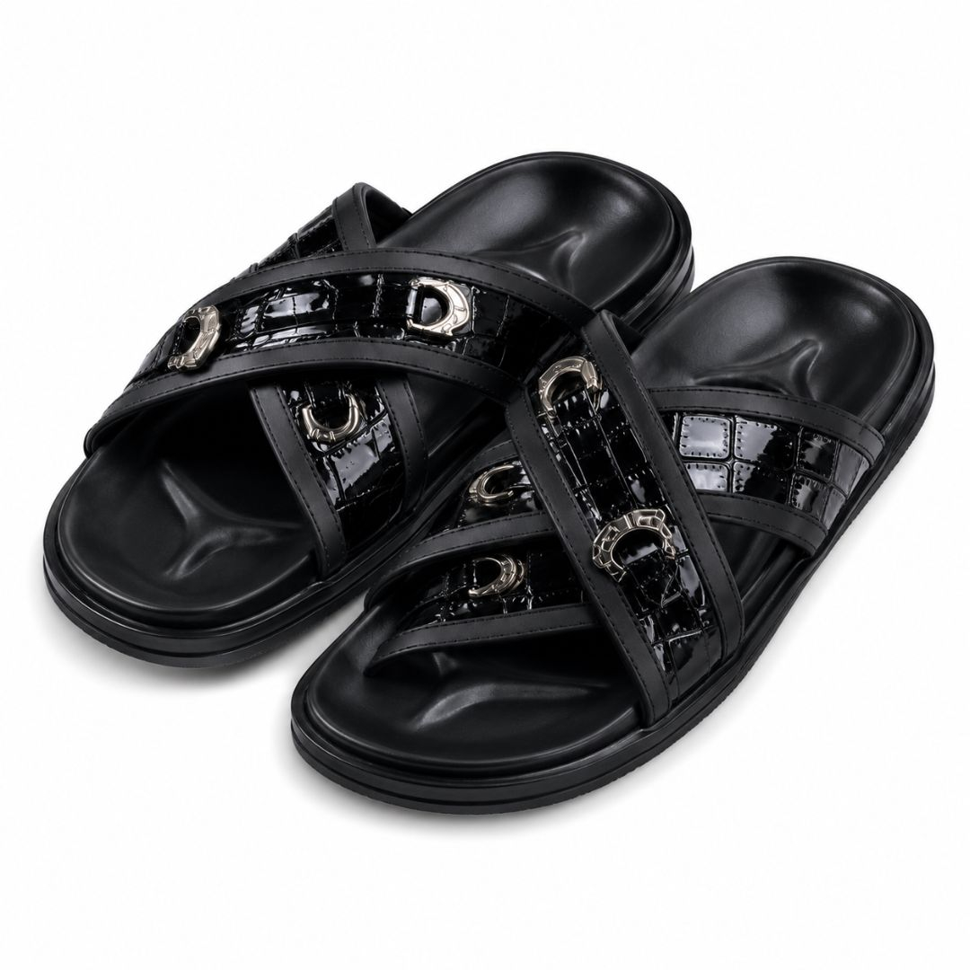 Shadow Crest Strap Slides