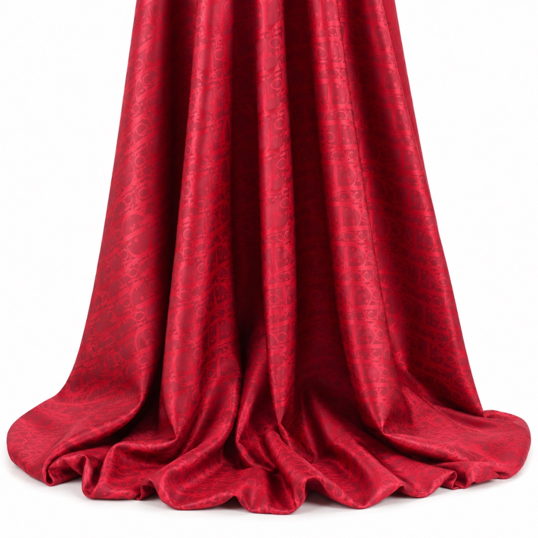 Premium Red Damask Fabric