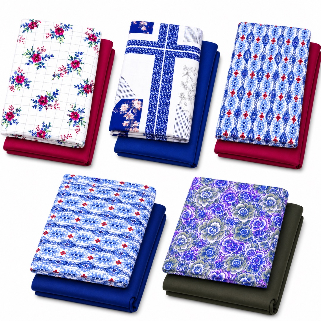 Premium Plain  and Pattern Clothing Material