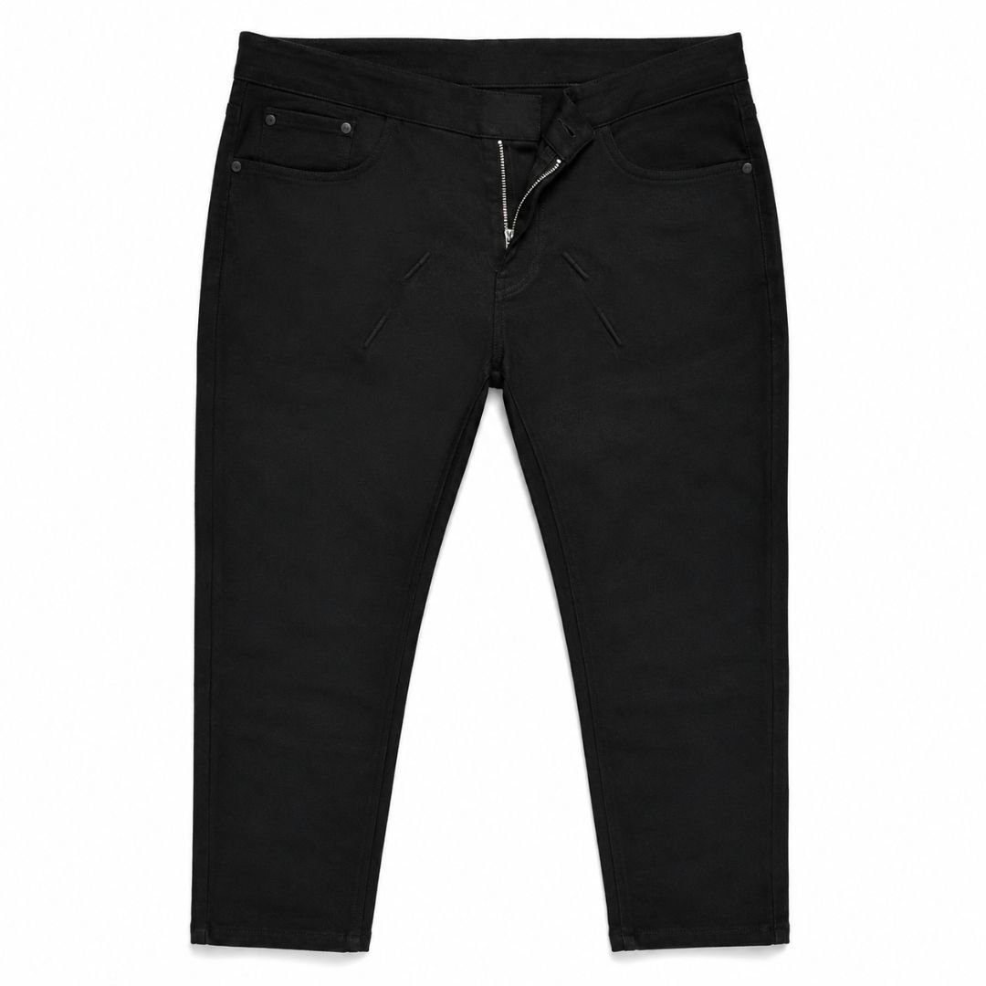 Quality Men Classic Black Slim Fit Denim Jeans
