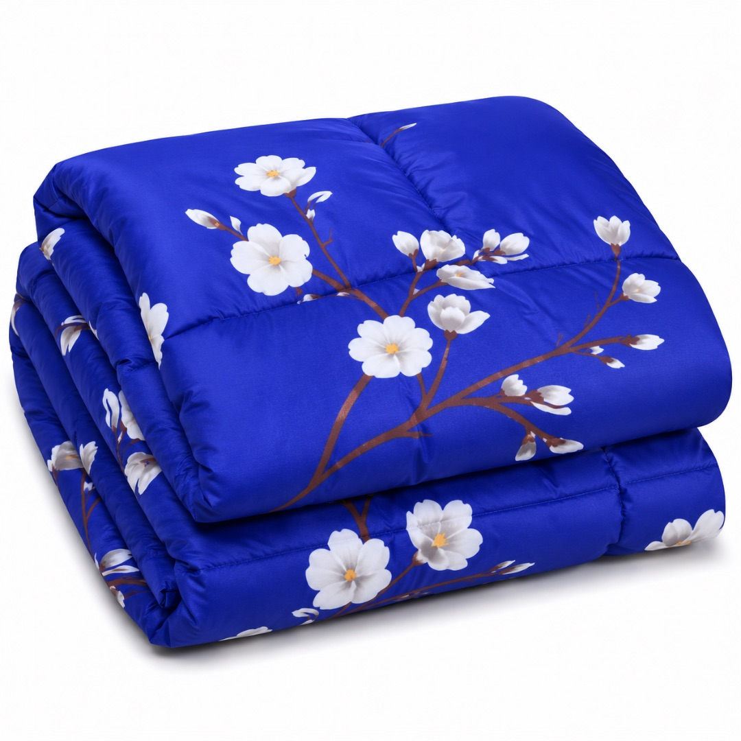 Premium Blue Floral Print Duvet
