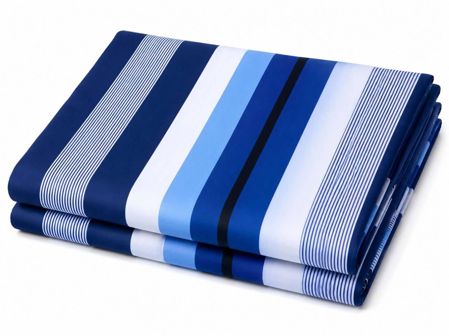 Blue Abstract Stripe Print Bedding Material