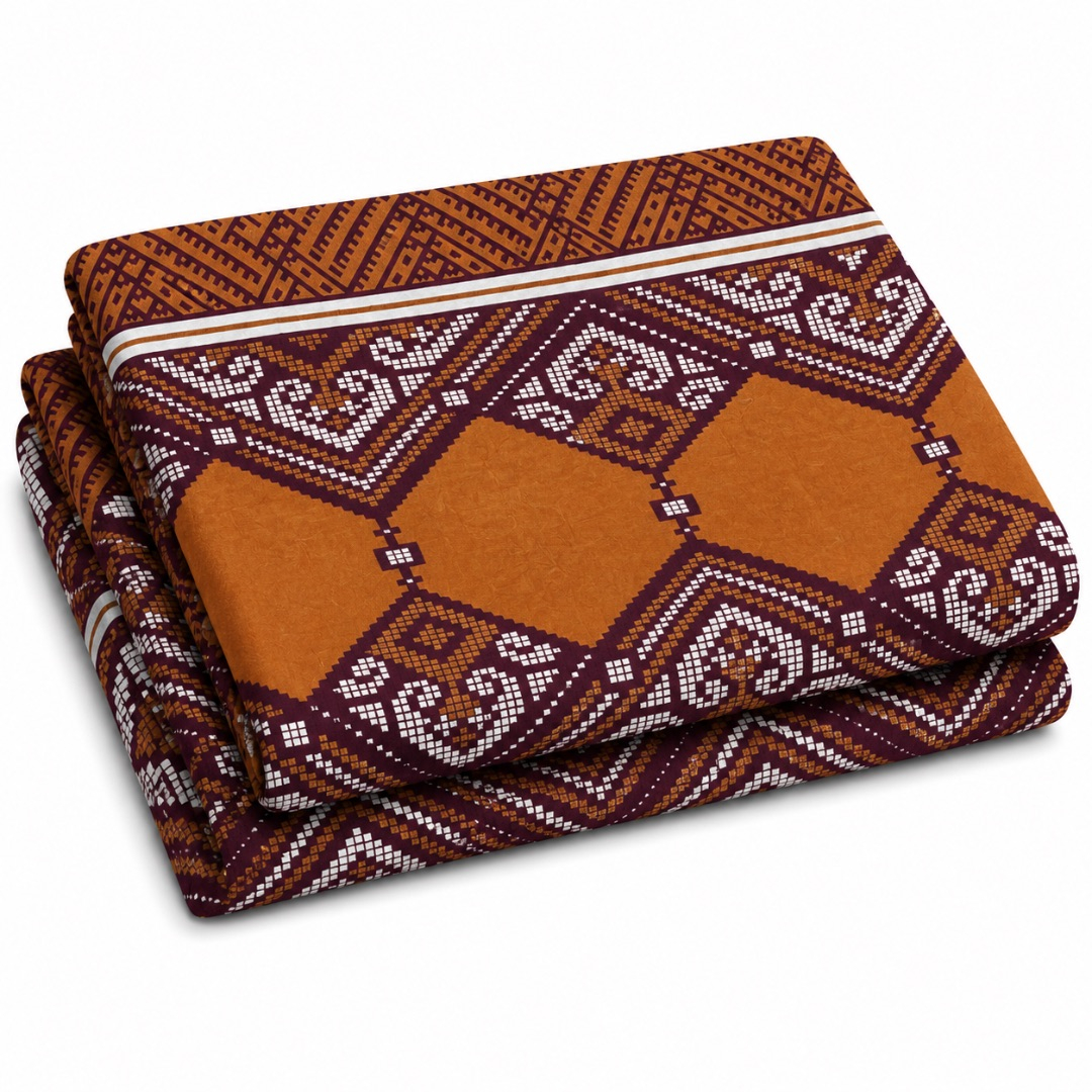 Premium Geometric Tribal Print Bedsheet Fabric