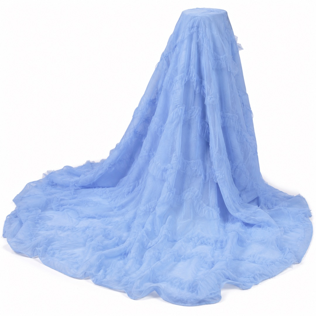 Premium Ruffle Mesh Tulle Fabric Material