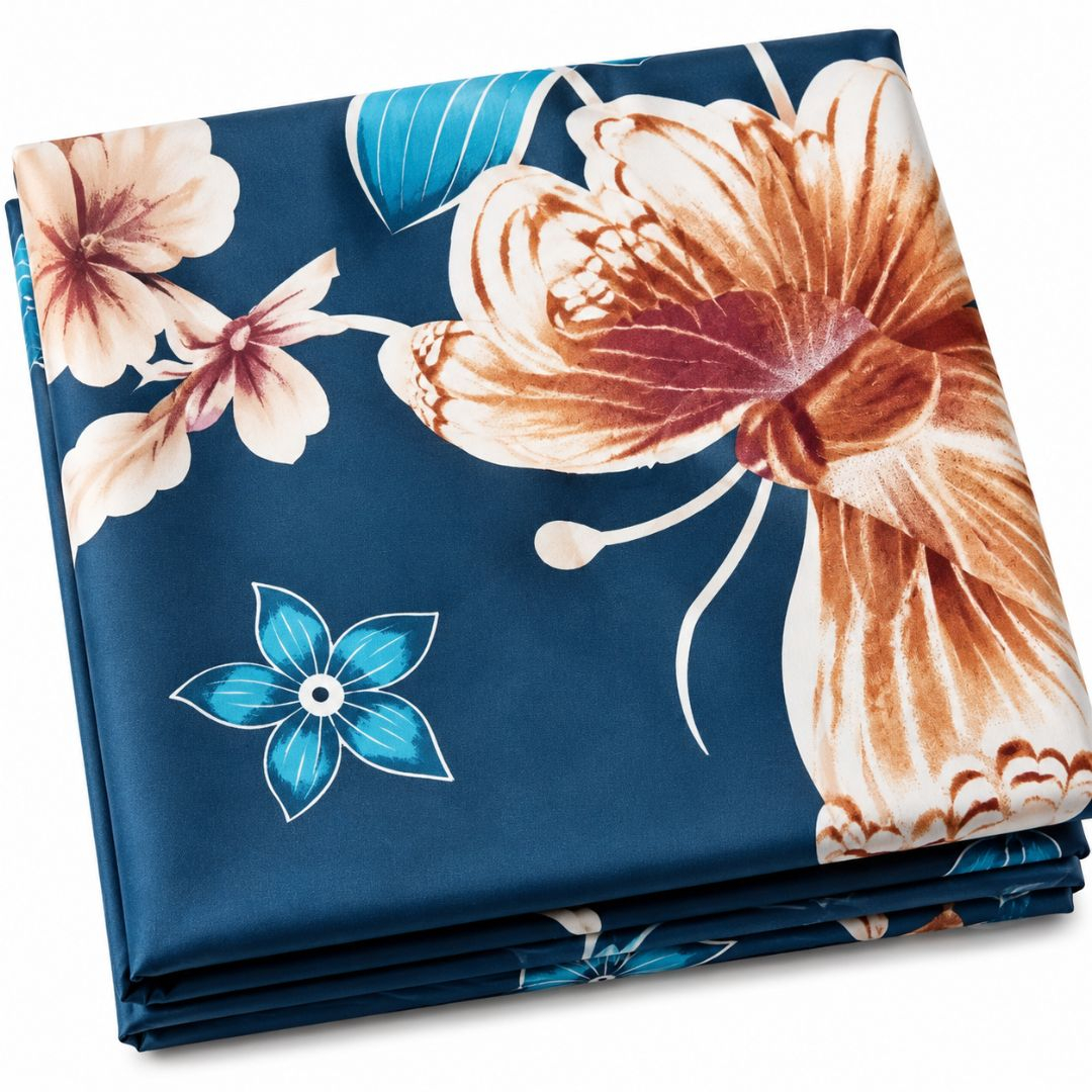 Midnight Blossom Bedsheet Fabric