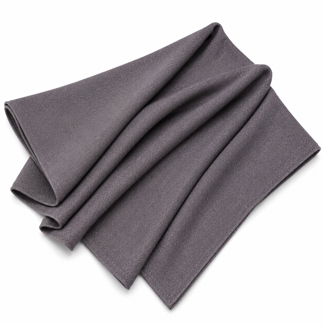 Premium Plain Grey Jeans Fabric Material