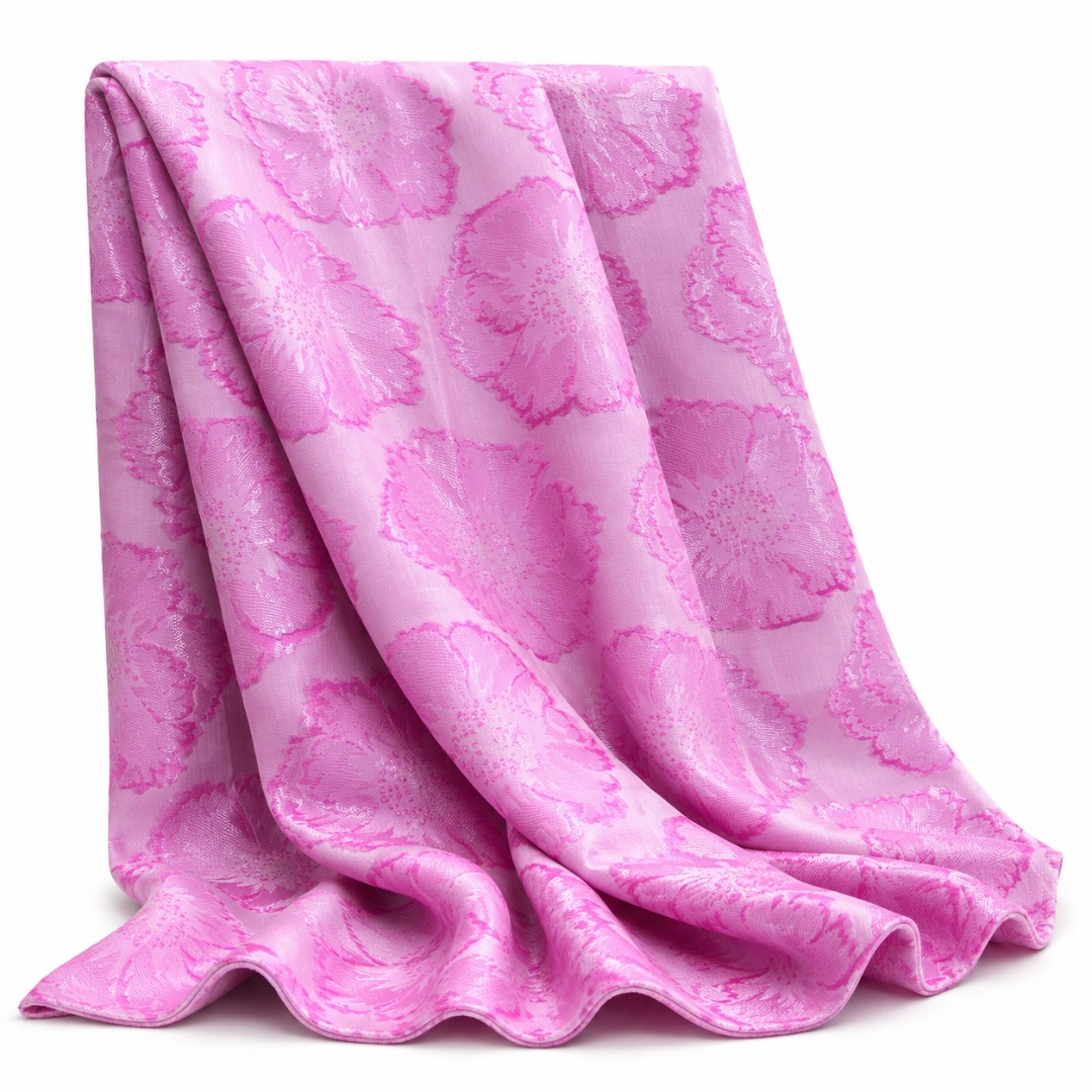 Pink Floral Stock Damask