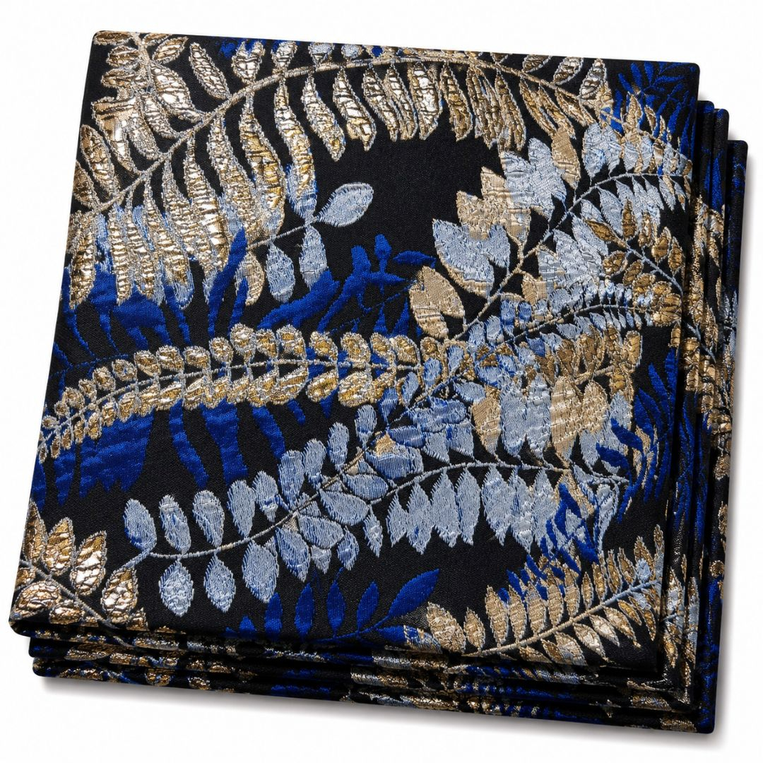 Midnight Sapphire Royale Brocade Fabric