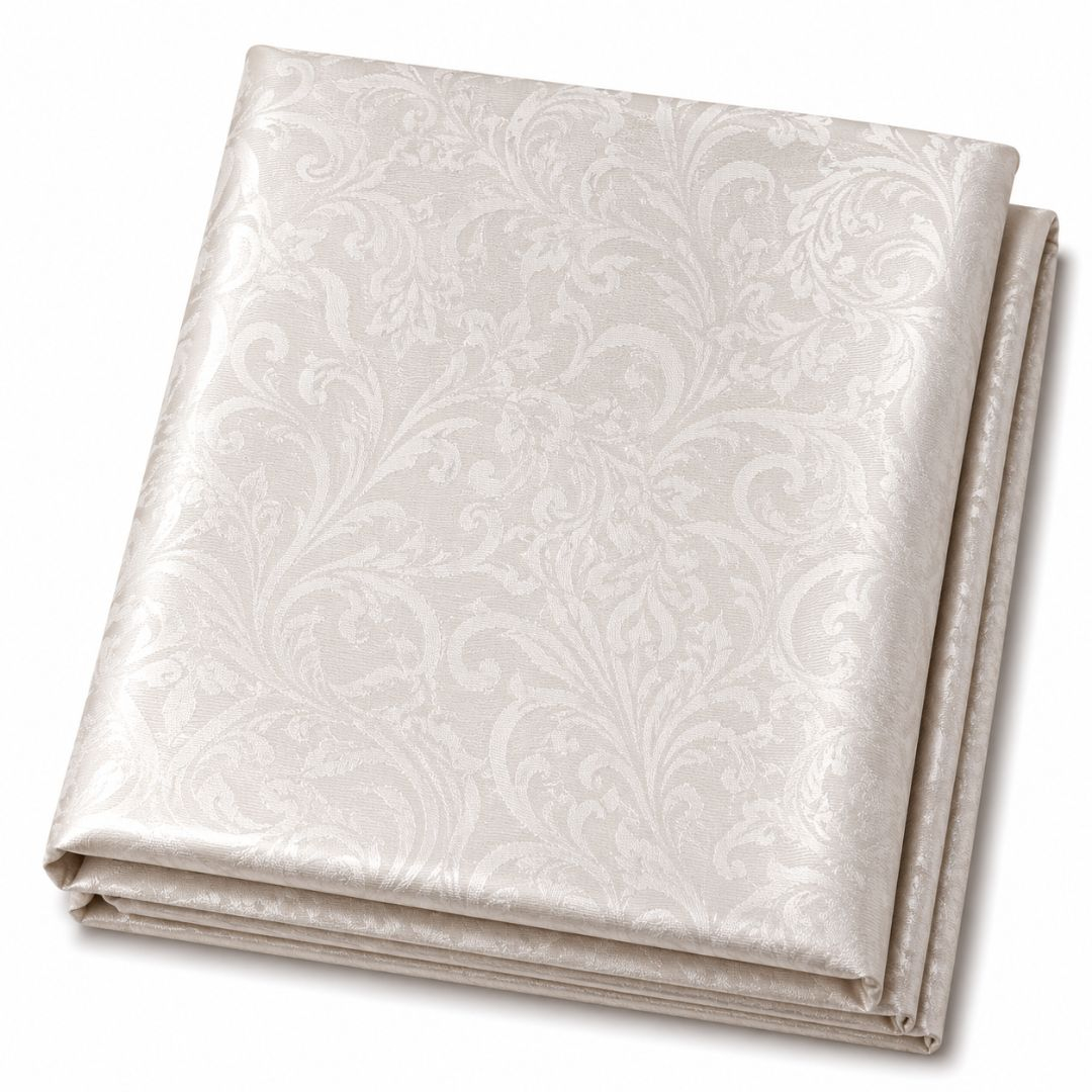 Ivory Heritage Damask Brocade Fabric