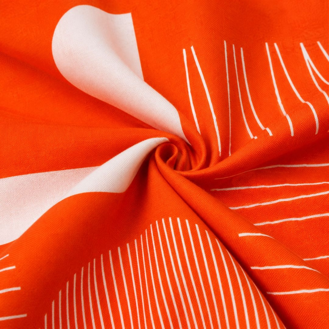 Sunset Geometry Bedsheet Fabric