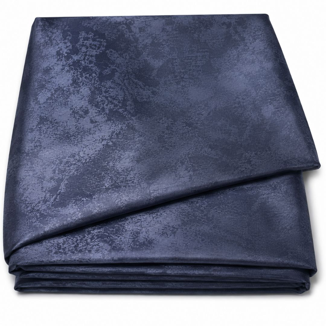 Premium Dark Slate Blue Marble Wash Senator Suiting Fabric
