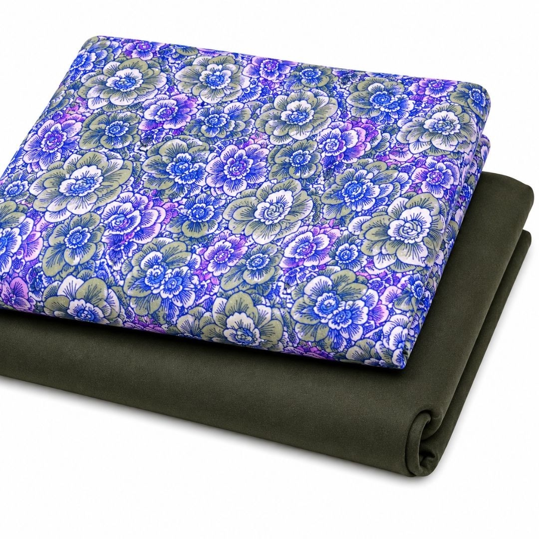 Premium Printed and Plain Crepe Fabric