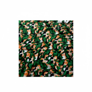Crepe Vintage Vibrant Abstract Geometric Pattern Fabric