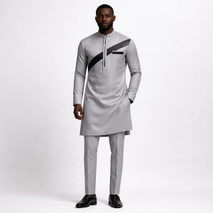 Premium Light Grey Plain Fabric