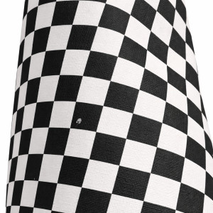 Black and White Checkered Upholstery Fabric