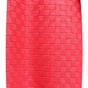 Red Basket Weave Textured Upholstery Fabric