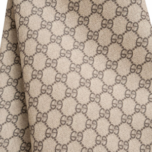 Beige Patterned Faux Leather Upholstery Material