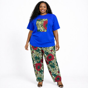 Ladies Ankara Print Two Piece Set