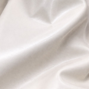 Off White Smooth Synthetic Leather Fabric