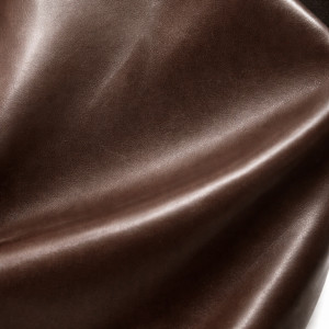Chocolate Brown Smooth Synthetic Leather Fabric
