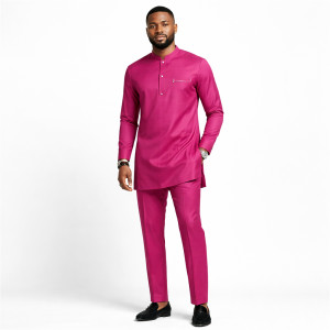 Quality Magenta Plain Fabric Material