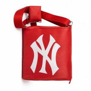 Bold  Red Graphic Crossbody Bag