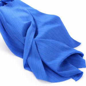 Premium Royal Blue Pinstripe Senator Fabric