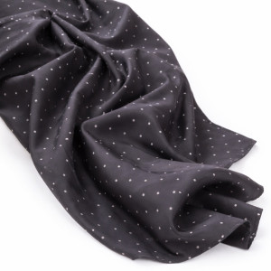 Luxury Black Polka Dot Soft Fabric