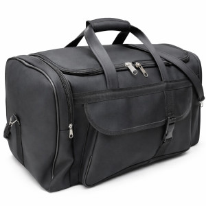 Premium Black Multi Compartment Travel Duffel Bag
