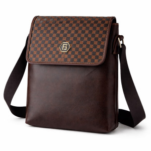 Premium Brown Monogram Flap Crossbody Bag