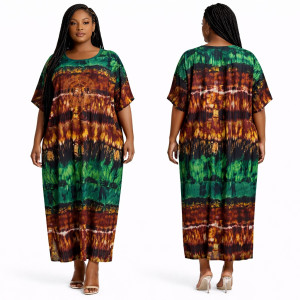 Premium Ankara Print Maxi Boubou style Kaftan Dress