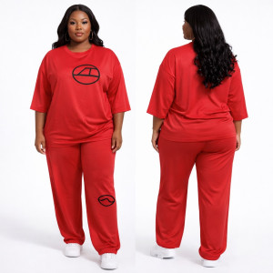 Premium Red Graphic Lounge Set