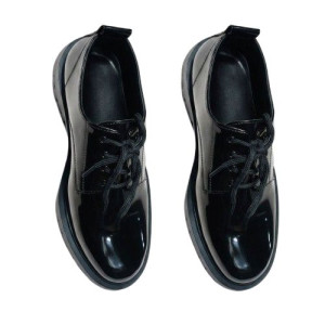Mens Black Formal Shoes with Rugged Sole