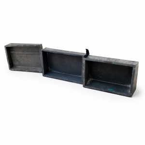 Rectangular Block Mold Set     Triple Cavity Concrete Casting Frames