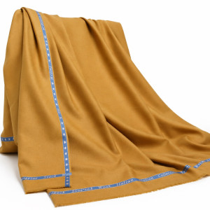 Premium Mustard Wool Blend Fabric Roll