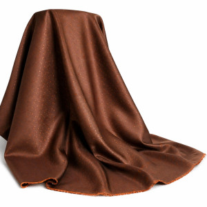 Brown Dotted Micro Pattern Premium Fabric