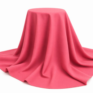 Coral Pink Plain Senator Suiting Fabric