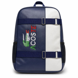 Two Tone Faux Leather Sling Bag with Embroidered Animal Design