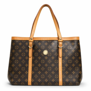 Patterned Faux Leather Tote Bag with Double Shoulder Straps