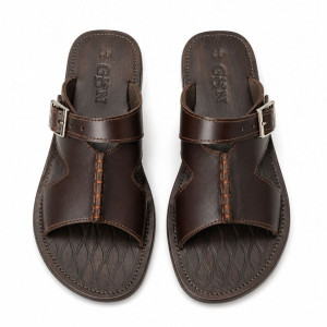 Black Gladiator Style Toe Loop Slip on footwear