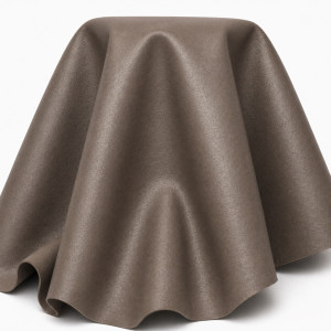 Dark Olive Brown Crosshatch Synthetic Leather Fabric