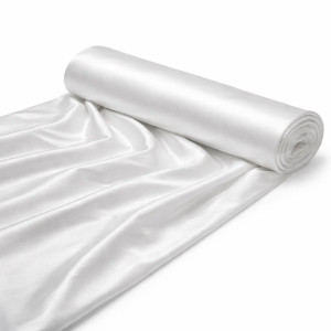 Plain White Smooth Fabric Material