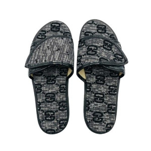 Monogram Patterned Comfort Slide Sandals