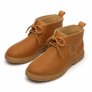 Brown Casual Lace Up Mens Ankle Boot
