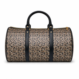 Luxury Geometric Print Travel Duffel Bag