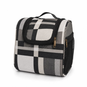 Luxury Black and White Plaid Travel Bag