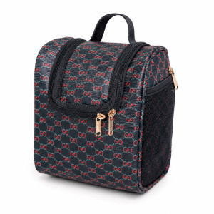 Luxury Black Monogram Cosmetic Travel Bag