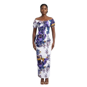 Floral OffShoulder Womens Dress