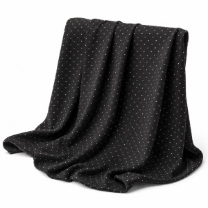 Black Patterned Designer Clothing Fabric Material